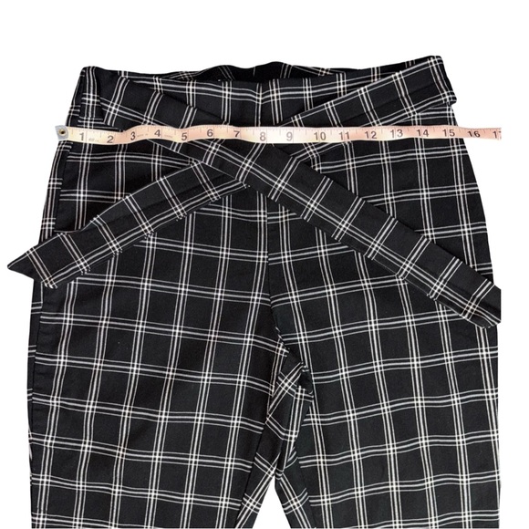 Jules & Leopold Black Plaid Tie Waist Pants Size L Work Career Pants - Picture 4 of 9